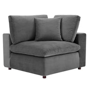 Modway EEI-4825 Commix Down Filled Overstuffed Velvet 7-Piece Sectional Sofa