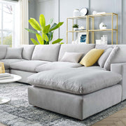 Modway EEI-4825 Commix Down Filled Overstuffed Velvet 7-Piece Sectional Sofa