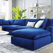 Modway EEI-4825 Commix Down Filled Overstuffed Velvet 7-Piece Sectional Sofa