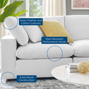 Modway EEI-4825 Commix Down Filled Overstuffed Velvet 7-Piece Sectional Sofa