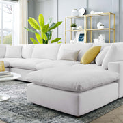 Modway EEI-4825 Commix Down Filled Overstuffed Velvet 7-Piece Sectional Sofa
