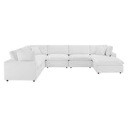 Modway EEI-4825 Commix Down Filled Overstuffed Velvet 7-Piece Sectional Sofa