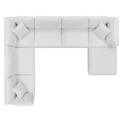 Modway EEI-4825 Commix Down Filled Overstuffed Velvet 7-Piece Sectional Sofa