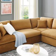 Modway EEI-4826 Commix Down Filled Overstuffed Velvet 8-Piece Sectional Sofa