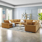 Modway EEI-4826 Commix Down Filled Overstuffed Velvet 8-Piece Sectional Sofa