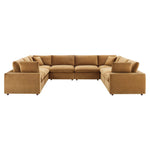Modway EEI-4826 Commix Down Filled Overstuffed Velvet 8-Piece Sectional Sofa
