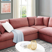 Modway EEI-4826 Commix Down Filled Overstuffed Velvet 8-Piece Sectional Sofa