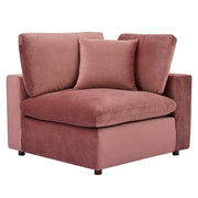 Modway EEI-4826 Commix Down Filled Overstuffed Velvet 8-Piece Sectional Sofa