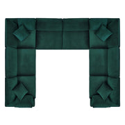 Modway EEI-4826 Commix Down Filled Overstuffed Velvet 8-Piece Sectional Sofa