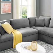 Modway EEI-4826 Commix Down Filled Overstuffed Velvet 8-Piece Sectional Sofa