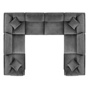 Modway EEI-4826 Commix Down Filled Overstuffed Velvet 8-Piece Sectional Sofa