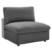 Modway EEI-4826 Commix Down Filled Overstuffed Velvet 8-Piece Sectional Sofa