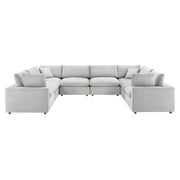 Modway EEI-4826 Commix Down Filled Overstuffed Velvet 8-Piece Sectional Sofa