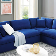 Modway EEI-4826 Commix Down Filled Overstuffed Velvet 8-Piece Sectional Sofa