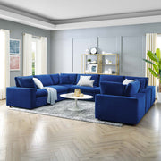 Modway EEI-4826 Commix Down Filled Overstuffed Velvet 8-Piece Sectional Sofa