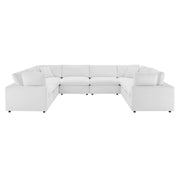 Modway EEI-4826 Commix Down Filled Overstuffed Velvet 8-Piece Sectional Sofa