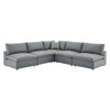 Modway EEI-4919 Commix Down Filled Overstuffed Vegan Leather 5-Piece Sofa