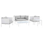 Modway EEI-4924 Harmony 5-Piece Sunbrella Aluminum Furniture Set