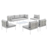 Modway EEI-4938 8-Piece Sunbrella Basket Weave Outdoor Sofa Set