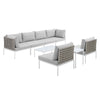 Modway EEI-4942 8-Piece Sunbrella Basket Weave Outdoor Patio Sofa