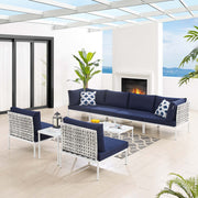 Modway EEI-4942 8-Piece Sunbrella Basket Weave Outdoor Patio Sofa
