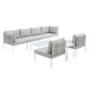 Modway EEI-4943 8-Piece Sunbrella Basket Weave Outdoor Patio Sofa