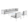 Modway EEI-4944 Harmony 8-Piece Sunbrella Outdoor Patio Sofa