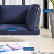 Modway EEI-4944 Harmony 8-Piece Sunbrella Outdoor Patio Sofa