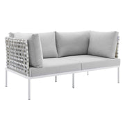 Modway EEI-4946 Harmony 8-Piece Sunbrella Basket Weave Seating Set