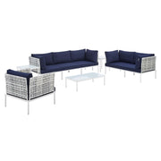 Modway EEI-4946 Harmony 8-Piece Sunbrella Basket Weave Seating Set