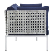 Modway EEI-4946 Harmony 8-Piece Sunbrella Basket Weave Seating Set