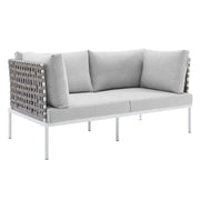 Modway EEI-4947 Harmony 8-Piece Sunbrella Basket Weave Seating Set