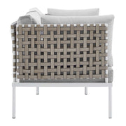 Modway EEI-4947 Harmony 8-Piece Sunbrella Basket Weave Seating Set