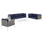 Modway EEI-4947 Harmony 8-Piece Sunbrella Basket Weave Seating Set