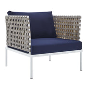 Modway EEI-4947 Harmony 8-Piece Sunbrella Basket Weave Seating Set