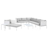 Modway EEI-4952 Harmony 10-Piece Sunbrella Outdoor Patio Sofa Set