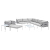 Modway EEI-4953 Harmony 10-Piece Sunbrella Outdoor Patio Sofa Set