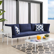 Modway EEI-4967 Harmony Sunbrella Outdoor Patio Aluminum Sofa