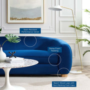 Modway EEI-4970 Abundant Performance Velvet Sofa