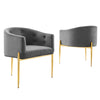 Modway EEI-5415 Savour Tufted Performance Velvet Accent Chairs - Set of 2