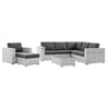 Modway EEI-5447 Convene 6-Piece Outdoor Patio Sectional Set