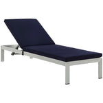 Modway EEI-5547 Shore Outdoor Patio Aluminum Chaise with Cushions