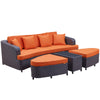 Modway Monterey 4 Piece Outdoor Patio Sofa Set