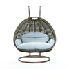 LeisureMod Wicker Hanging 2 person Egg Swing Chair