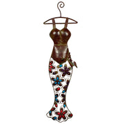 Benzara Fascinating Metal Ladies Dress decor with Stones