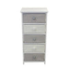 Voluminous Wooden Cabinet With 5 Drawers Benzara