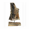 Alluring Wooden Buddha on Base Natural Benzara