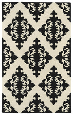 Kaleen Rugs Tara Round EVL05-02 Black Area Rug