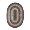 Homespice Decor 406095 8' x 10' Oval Enigma Cotton Braided Rug