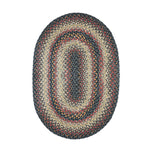 Homespice Decor 406095 8' x 10' Oval Enigma Cotton Braided Rug